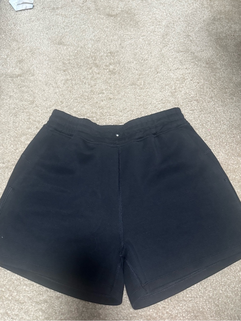 Black Women's High-Rise Knit Shorts